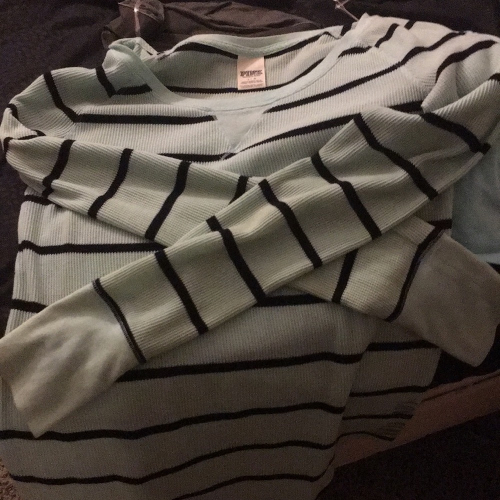 Long sleeve Victoria secret striped shirt